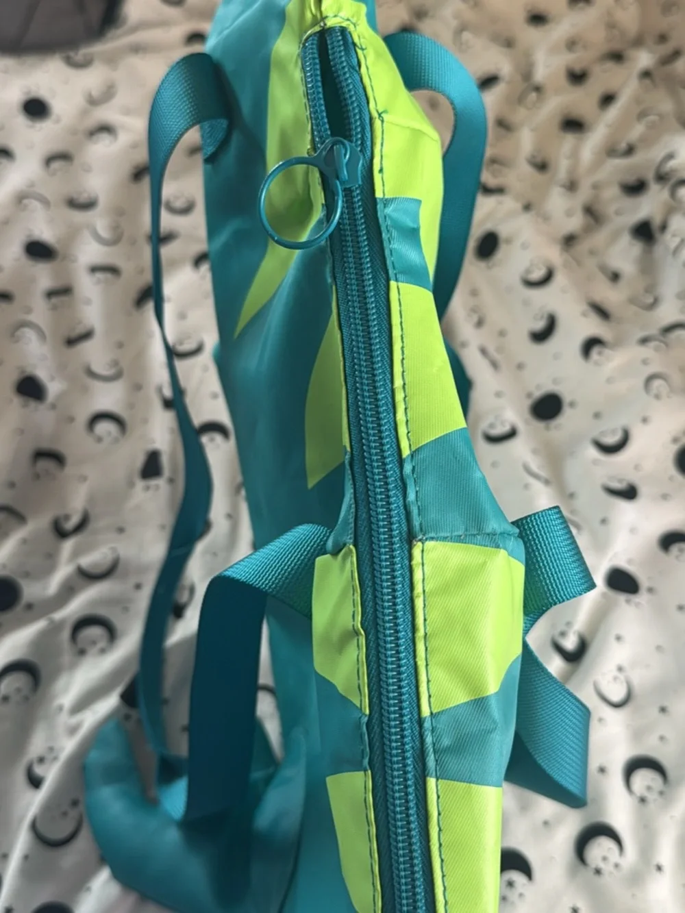 Kids Teal Dinosaur tote bag